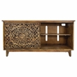 Yosemite Home Decor Gracia Large Mango and Solid Acacia Wood Cabinet in Brown