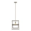 Yosemite Home Decor Aquarius 1-Light Geometric Metal Pendant in Matte Black