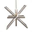 Yosemite Home Decor Aquarius 1-Light Geometric Metal Pendant in Matte Black