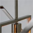 Yosemite Home Decor Aquarius 1-Light Geometric Metal Pendant in Matte Black