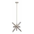 Yosemite Home Decor Aquarius 1-Light Geometric Metal Pendant in Matte Black