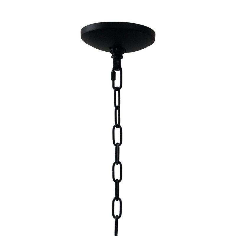 Yosemite Home Decor Belt 1-Light Orbital Geometric Metal Pendant in Matte Black