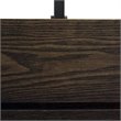 Yosemite Home Decor Corbin 4-Light Metal/Dark Stained Wood Chandelier in Brown