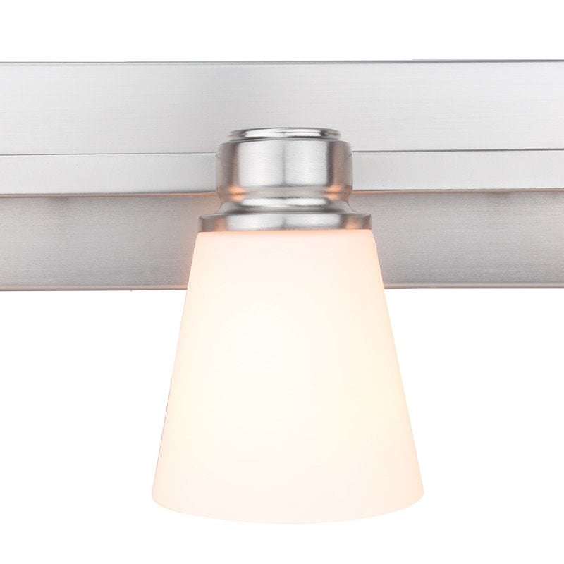 Yosemite Home Decor Jordan 2 Lights Metal/Glass Vanity Light in Satin Nickel