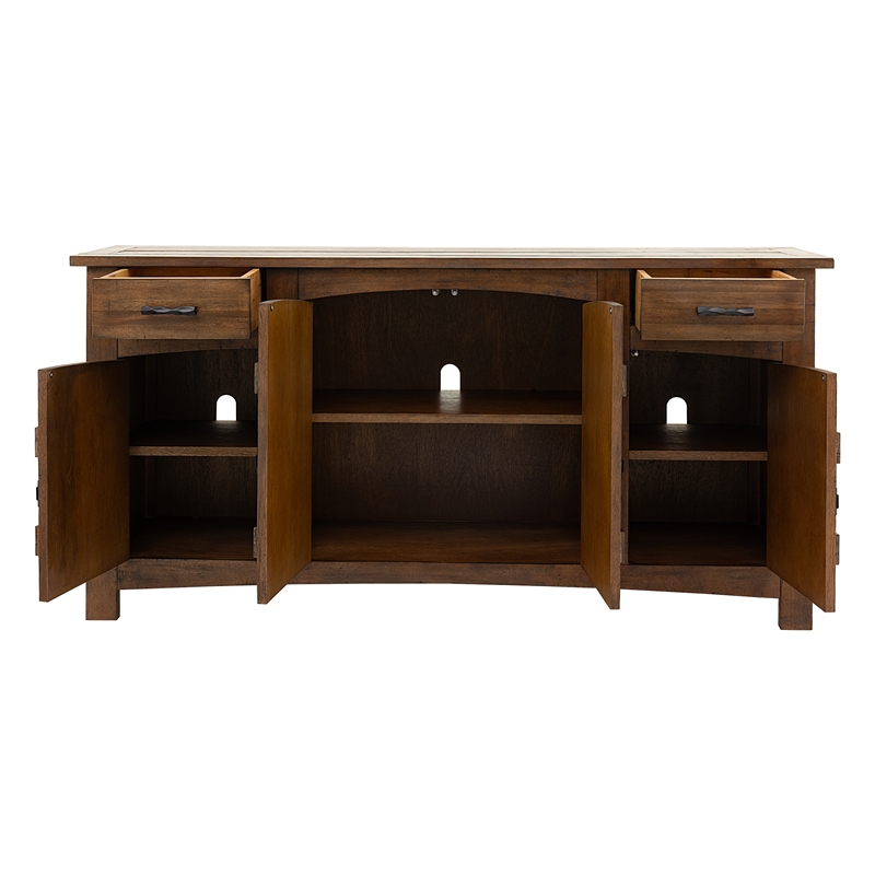 Yosemite Home Decor Hudson Large Wood Cabinet in Dark Antique Bronze