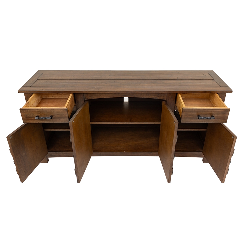 Yosemite Home Decor Hudson Large Wood Cabinet in Dark Antique Bronze