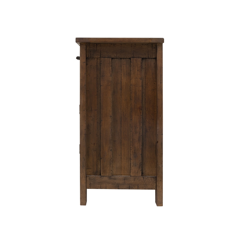 Yosemite Home Decor Hudson Large Wood Cabinet in Dark Antique Bronze