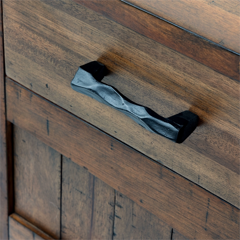 Yosemite Home Decor Hudson Large Wood Cabinet in Dark Antique Bronze