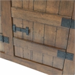 Yosemite Home Decor Hudson Large Wood Cabinet in Dark Antique Bronze