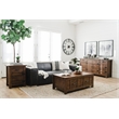 Yosemite Home Decor Hudson Large Wood Cabinet in Dark Antique Bronze