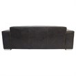 Yosemite Home Decor Donovan 3-Seat Leather Sofa in Dark Coffee