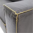 Yosemite Home Decor Donovan 3-Seat Leather Sofa in Dark Coffee