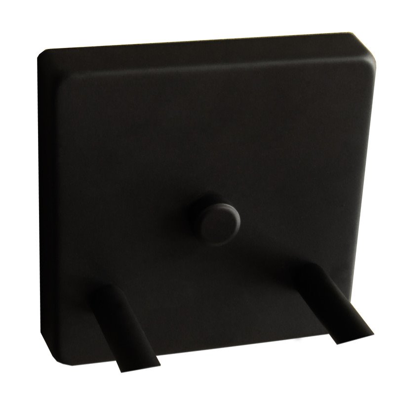 Yosemite Home Decor Jordan 2-Light Metal/Glass Vanity Light in Ebony Bronze