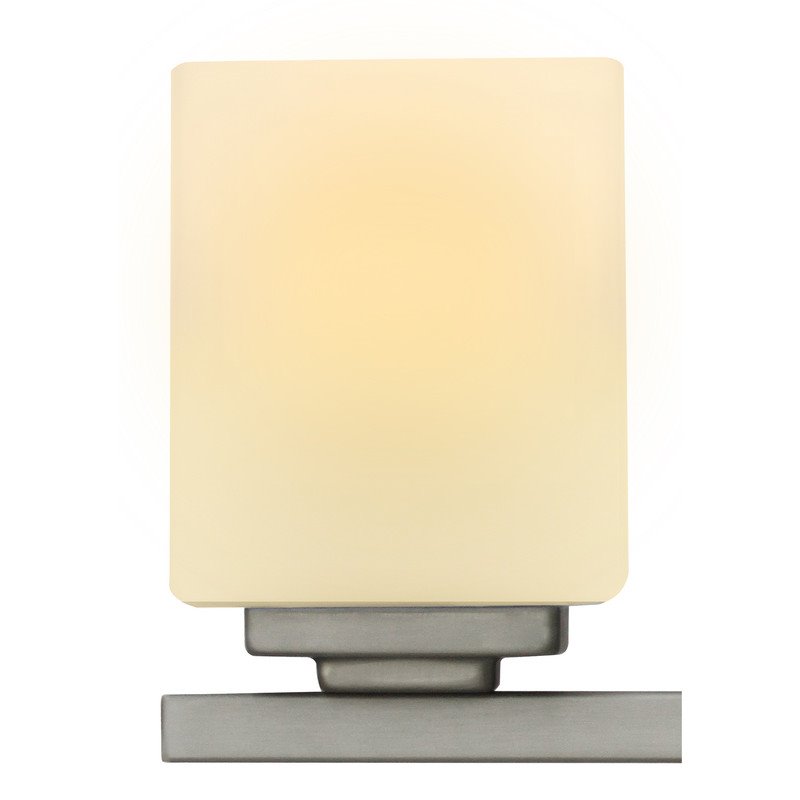 Yosemite Home Decor Jordan 3-Light Metal and Glass Vanity Light in Satin Nickel