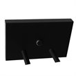 Yosemite Home Decor Jordan 2-Light Metal/Glass Vanity Light in Clear/Matte Black