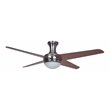 Yosemite Home Decor Taysom 2-Light 4-Blade Wood Ceiling Fan in Polished Nickel