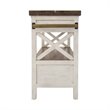 Yosemite Home Decor Cassidy Farmhouse Wood Kitchen Island in White