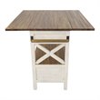 Yosemite Home Decor Cassidy Farmhouse Wood Kitchen Island in White