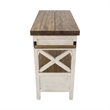 Yosemite Home Decor Cassidy Farmhouse Wood Kitchen Island in White