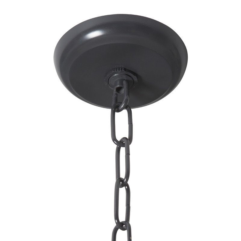 Yosemite Home Decor Contessa 6-Light Metal Chandelier in Matte Black