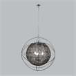 Yosemite Home Decor Orbs Nest 3-Light Modern Aluminum Chandelier in Silver