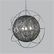 Yosemite Home Decor Orbs Nest 3-Light Modern Aluminum Chandelier in Silver