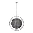 Yosemite Home Decor Orbs Nest 3-Light Modern Aluminum Chandelier in Silver