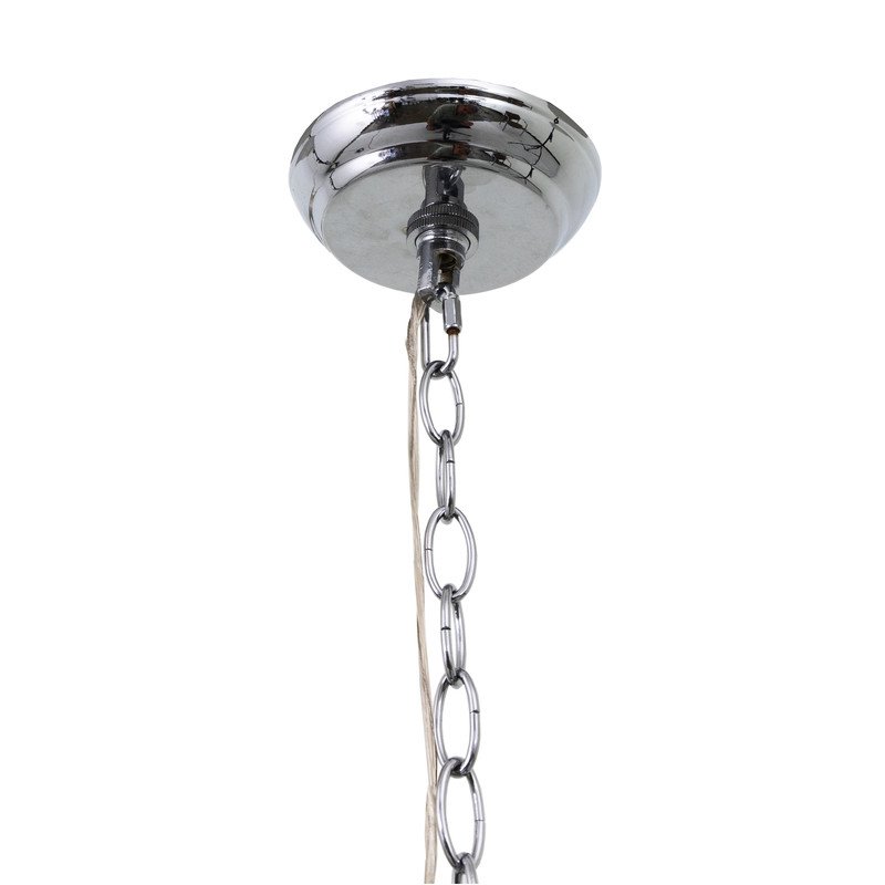 Yosemite Home Decor Orbs 3-Light Modern Aluminum Chandelier in Chrome