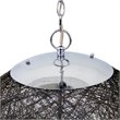 Yosemite Home Decor Orbs 3-Light Modern Aluminum Chandelier in Chrome