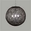 Yosemite Home Decor Orbs 3-Light Modern Aluminum Chandelier in Chrome