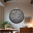 Yosemite Home Decor Orbs 3-Light Modern Aluminum Chandelier in Chrome