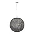 Yosemite Home Decor Orbs 3-Light Modern Aluminum Chandelier in Chrome