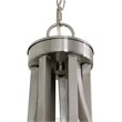 Yosemite Home Decor 9-Light Metal Chandelier with Frosted Glass Shade in Nickel