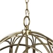 Yosemite Home Decor 6-Light Modern Stainless Steel Chandelier in Brass
