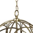 Yosemite Home Decor 4-Light Modern Metal Chandelier in Satin Brass
