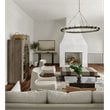 Yosemite Home Decor Farrington 24-Light Raw Iron Metal Chandelier in Gray
