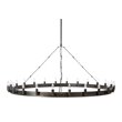 Yosemite Home Decor Farrington 24-Light Raw Iron Metal Chandelier in Gray