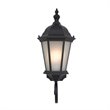 Yosemite Home Decor Brielle 1-Light Glass Outdoor Wall Lantern Sconce in Black