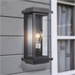 Yosemite Home Decor Ashlan 1-Light Stainless Steel Wall Lantern Sconce in Bronze