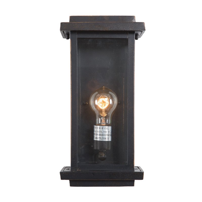 Yosemite Home Decor Ashlan 1-Light Stainless Steel Wall Lantern Sconce in Bronze