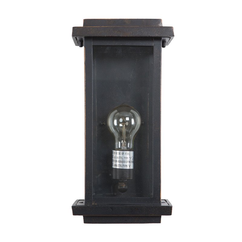 Yosemite Home Decor Ashlan 1-Light Stainless Steel Wall Lantern Sconce in Bronze