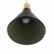 Yosemite Home Decor Noir 1-Light Transitional Aluminum Pendant in Black