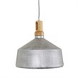 Yosemite Home Decor Gris Plateado 1-Light Aluminum Pendant in Silver Gray