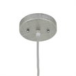 Yosemite Home Decor Gris Plateado 1-Light Aluminum Pendant in Silver Gray