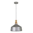 Yosemite Home Decor Gris Plateado 1-Light Aluminum Pendant in Silver Gray