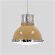 Yosemite Home Decor Harper Bay 1-Light Metal Pendant in Beige
