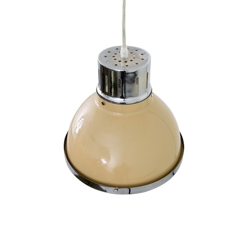 Yosemite Home Decor Harper Bay 1-Light Metal Pendant in Beige