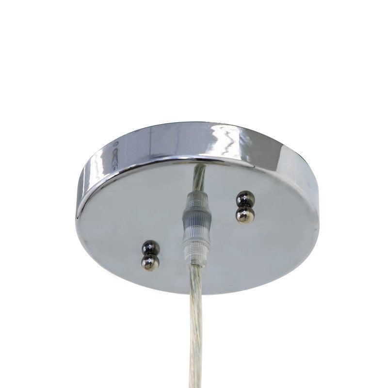 Yosemite Home Decor Harper Bay 1-Light Metal Pendant in Beige