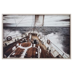 Yosemite Home Decor &quotNo Limits&quot Glass Wall Art with Hooks in Multi-Color