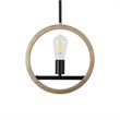 Yosemite Home Decor Unique Designs Paradoxical 1-Light Metal Pendant in Black